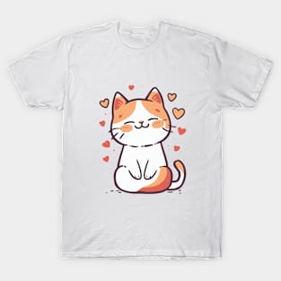 Cute Kitten - Adorable Feline Lovers Design T-Shirt